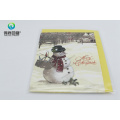 Festival Greeting Colorful Paper Printing Gift Card (Snowman)